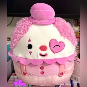 Cupid the Pink Clown 7.5" Valentines Squishmallow Stuffed Plush Toy Animal